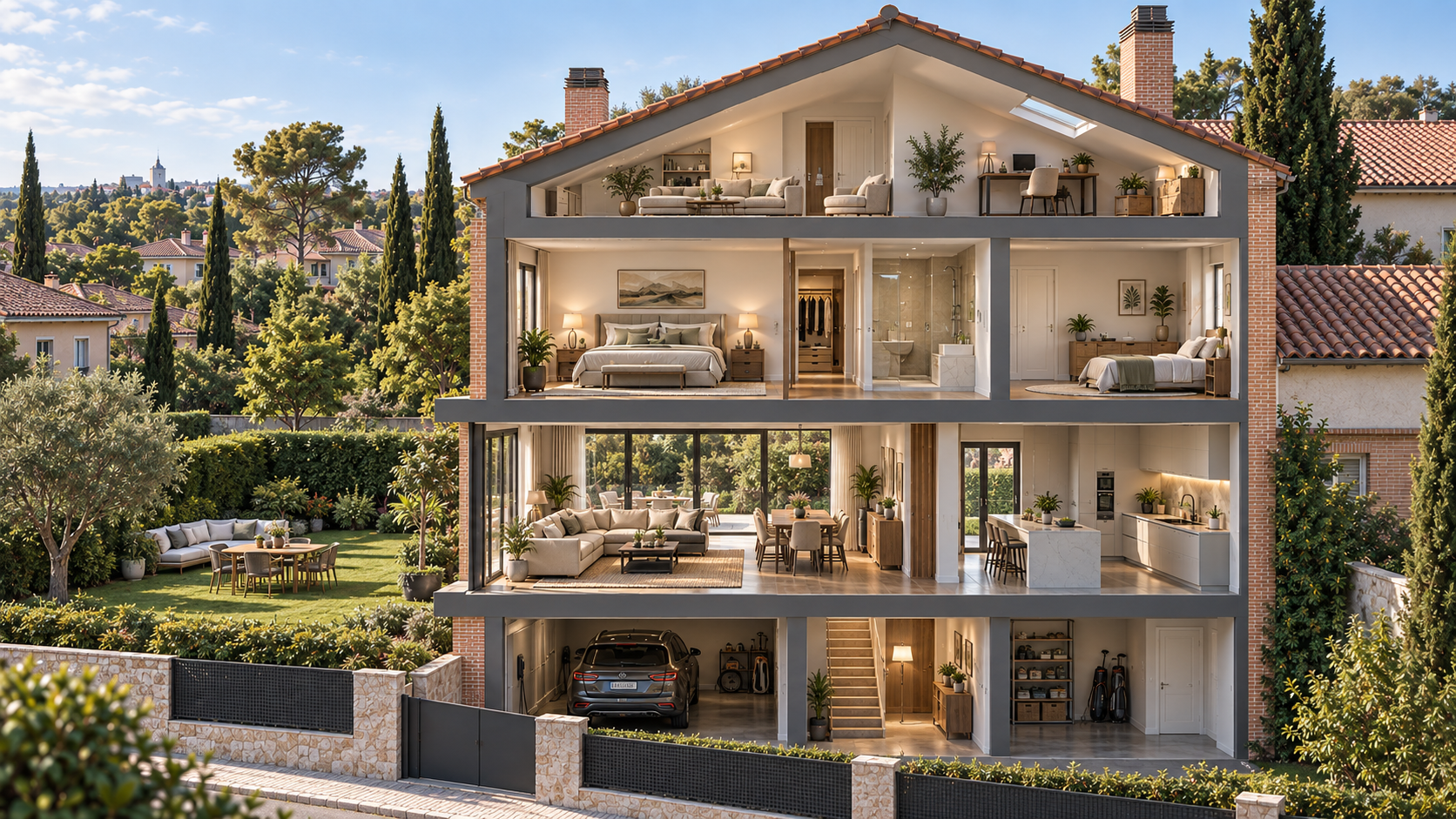 Chalet adosado en Pozuelo: 9 ideas para ganar espacio