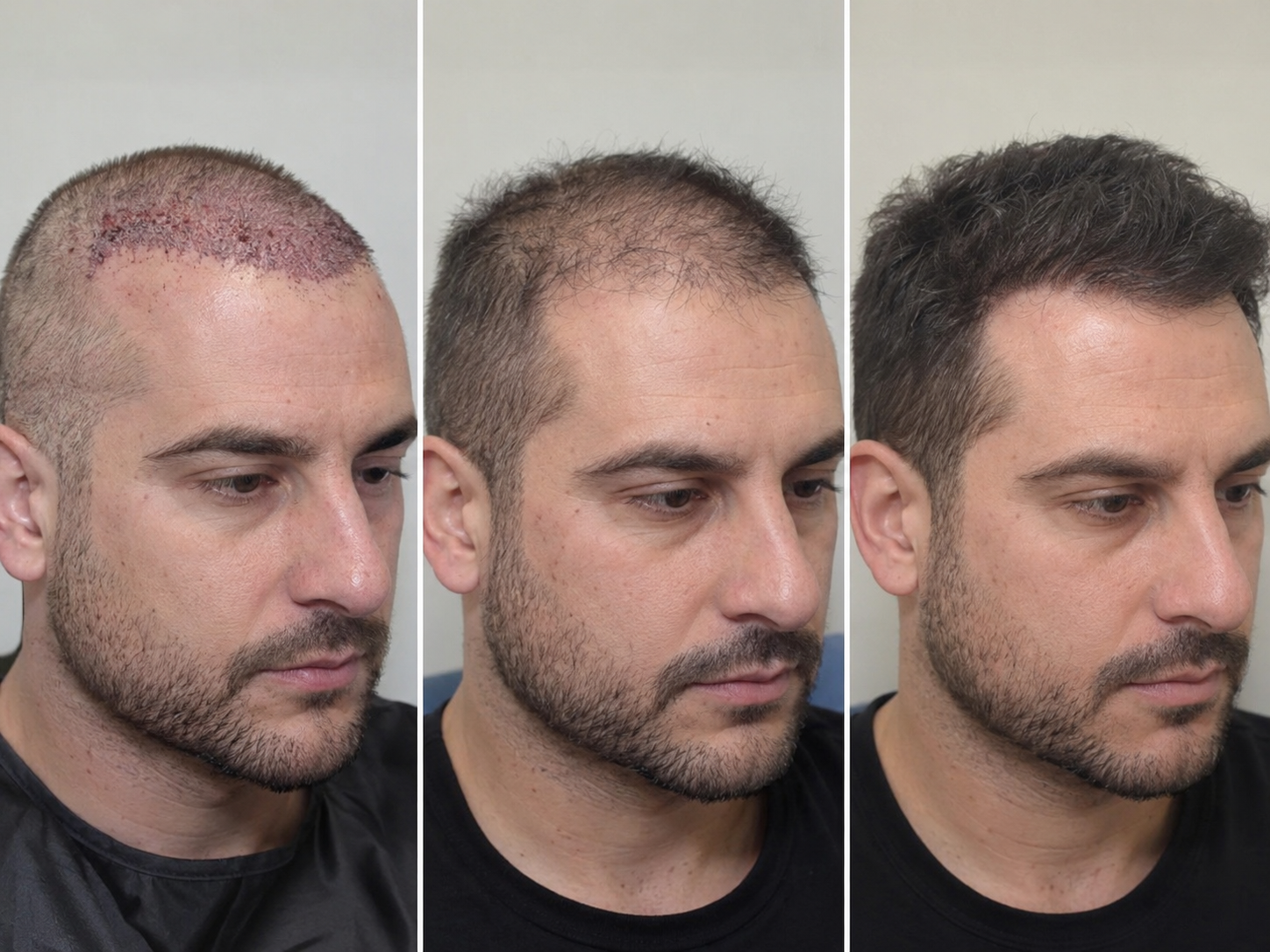 Crecimiento del pelo después de un injerto capilar: mes a mes